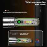 lampe torche led rechargeable projecteur haute puissance résistant chocs argent vert noir