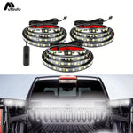 ruban led 150cm noir blanc adhésif moderne interrupteur câbles accessoires fixation 12v étanche