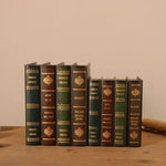 boîtes rangement vintage ornements livre décorative réutilisables ornement doré motifs géométriques