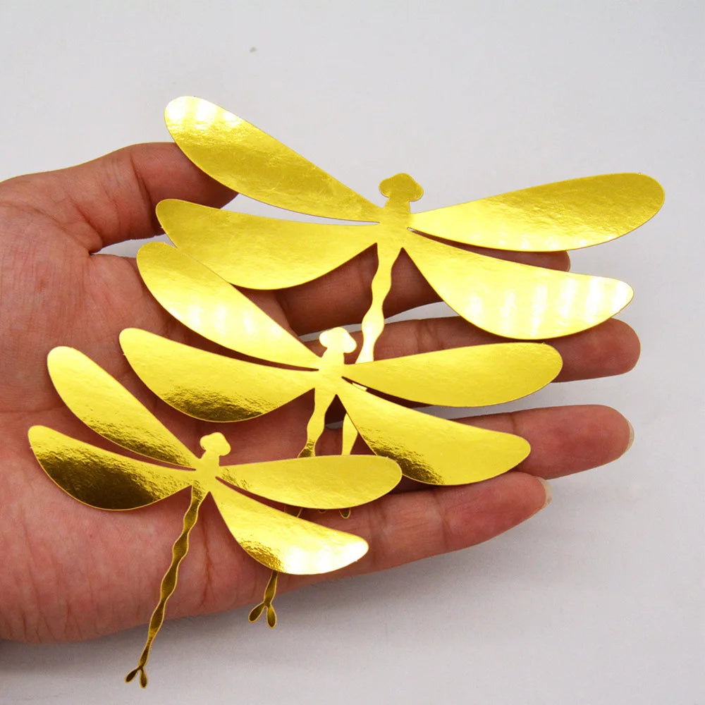 autocollants abeilles or noir moderne minimaliste adhésif 12 pièces chambre enfant décoration intérieure festive