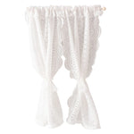 rideau dentelle blanc vintage tulle miniature maison poupée accessoire chambre décoration photo scène