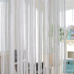 rideaux franges transparents argenté doré blanc glamour français européen chambre maison