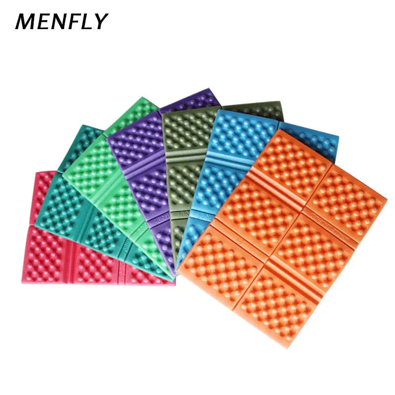 tapis sol pliable imperméable mousse pu xpe perforé orange vert bleu violet moderne camping
