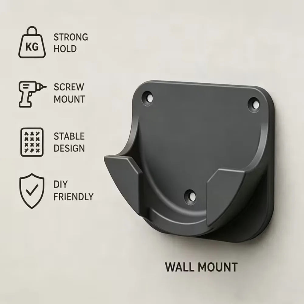 support mural orange noir blanc multifonction vis outils rangement moderne