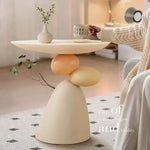 table d'appoint moderne table basse marron beige vert clair minimaliste lisse salon chambre coucher