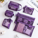 sac main vert maille moderne fermeture eclaire rangement chargeur cable boite données