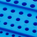 rangements forets outil bleu doré industriel boites trous plastique organisation atelier métal