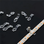 clips fixation led transparent vis moderne bande lumineuse étanche 100pièces