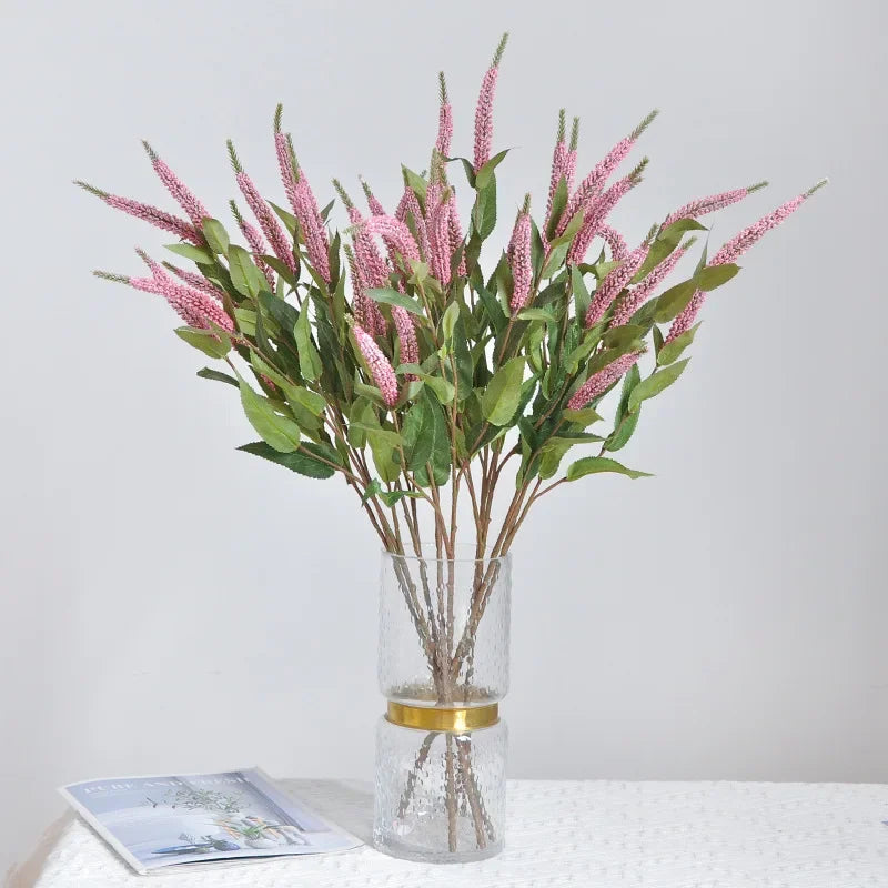 branche artificielle sauge fleurs vertes feuilles pointues décoration intérieure extérieure naturelle 72cm
