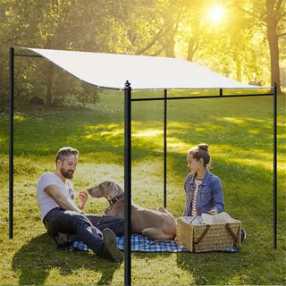 triangulaire noir blanc extérieur contemporain imperméable uv résistant facile jardin piscine terrasse
