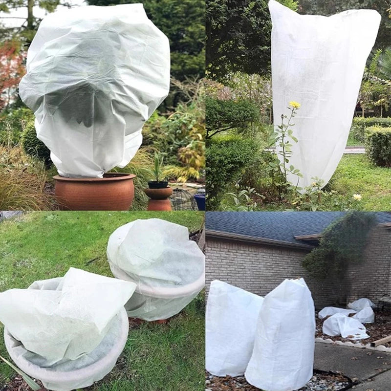 voile hivernage plante tissu non tissé housse protection jardin pot extérieur anti gel blanc