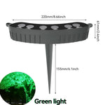 lumière jardin extérieure ip65 led rouge bleu chaude moderne spikes autonomes flux2492000