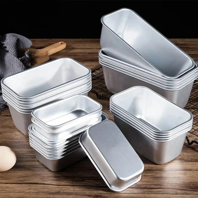 moules pain aluminium argenté modernes antiadhésifs diverses tailles cuisine pâtisserie boulangerie gadgets