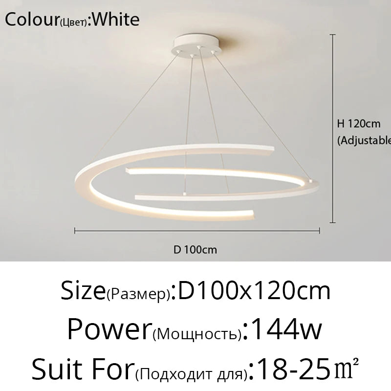 suspension lumineuse moderne gris blanc minimaliste salon chambre hôtelversible autonomependentifchaînes