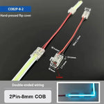 connecteurs led blanc jaune vert bleu 5v 48v 5mm 8mm 10mm clips transparents modernes