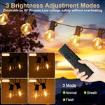 guirlande lumineuse led transparentes moderne vintage 15m 30m adaptateur télécommande clips noirs