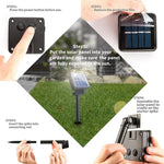 guirlande lumineuse solaire multicolore moderne spikes métalliques panneau solaire diodes led 32m 22m 11m