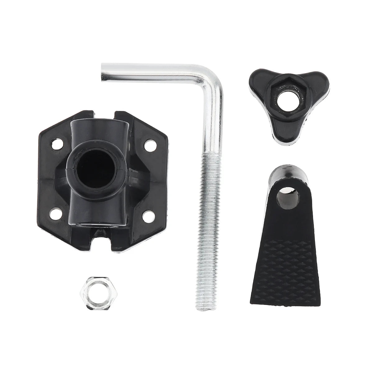 support lampe métal noir pince vis base hexagonale bras articulé clip microphone fixe