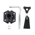 support lampe métal noir pince vis base hexagonale bras articulé clip microphone fixe