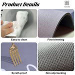 tapis sol salle bain absorbant rapide antidérapant moderne gris texture rugueuse respectueux environnement