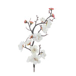 décoration mariage bouquet artificielle fleur prunier soie blanche rose rouge intérieure