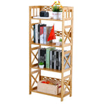 étagère bambou moderne deux étages 122cm hauteur 43cm largeur finition lisse minimaliste