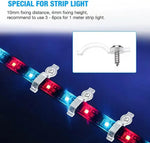 clips fixation bande led transparent vis anti rust moderne 9mm 101mm 100pcs