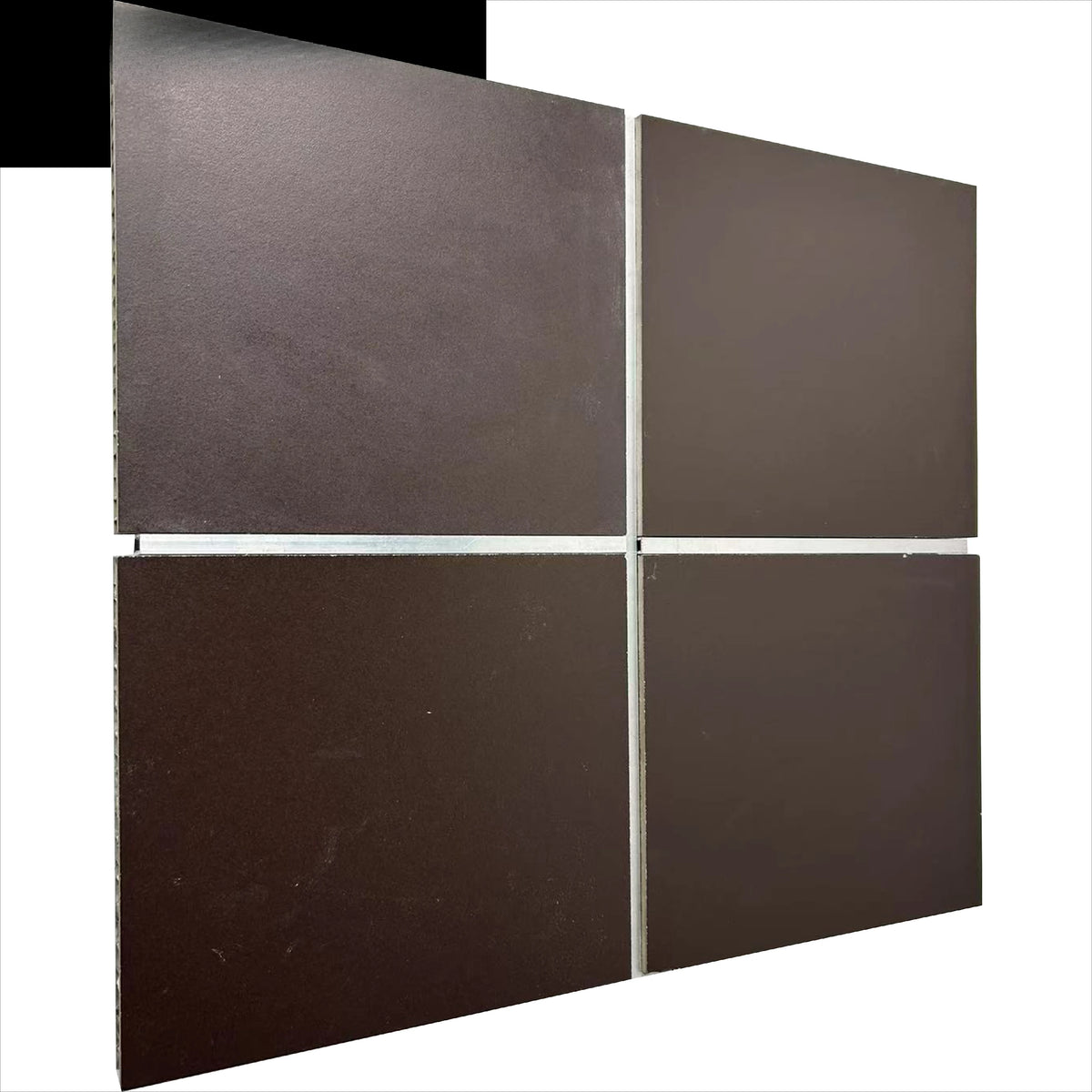 Panneau acoustique gris foncé isolation phonique moderne clips fixation aluminium haut qualité