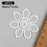 dentelle blanche motifs floraux brodés couture mariage bricolage traditionnelle unisexe polyester