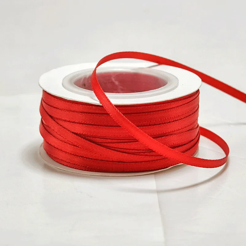 rubans satinés unis 45 yards polyester largeur 3mm décoration noel nœuds diy élégants rose