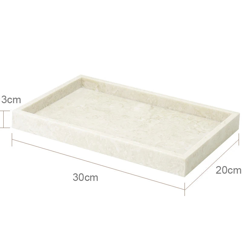 ensemble salle bain marbre blanc doré plateau distributeur savon accessoires