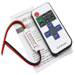 contrôleur led 5v 12v 24v rfb câble rouge noir télécommande rf moderne fonctionnel