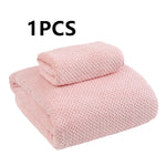 serviette bain microfibre séchage rapide motif points couleurs gris rose blanc bleu clair douce