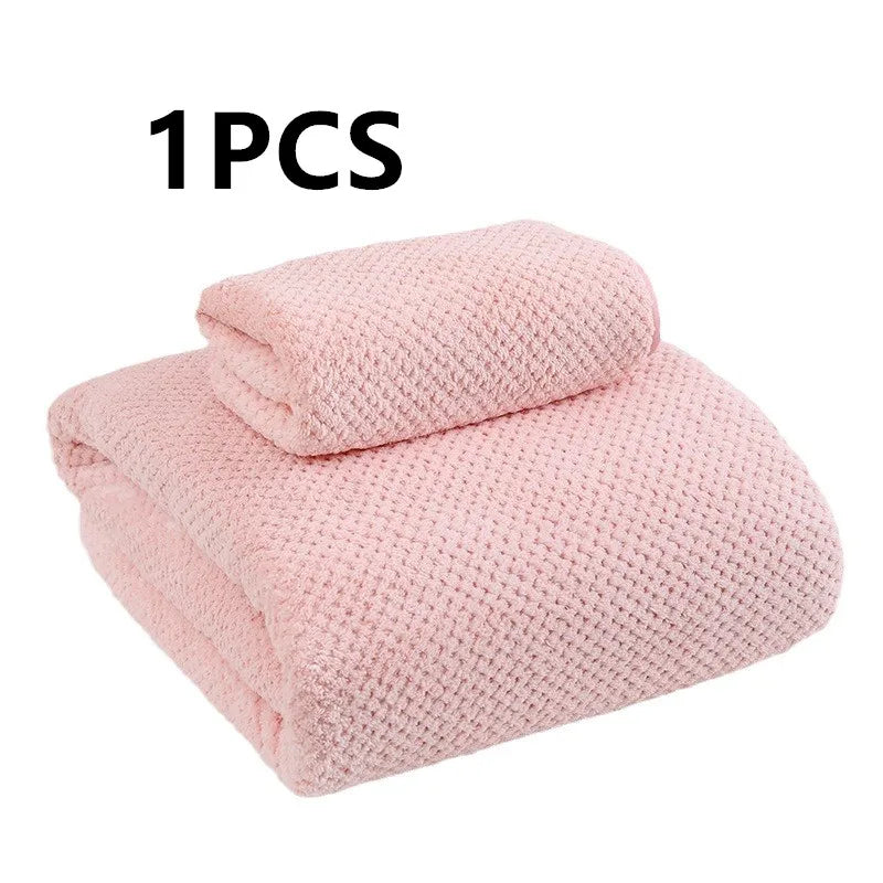 serviette bain microfibre séchage rapide motif points couleurs gris rose blanc bleu clair douce