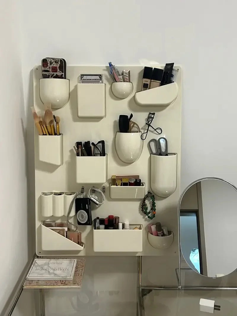 panneau rangement mural moderne compartiments divers salon chambre enfant