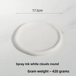 assiette céramique blanche dorée support bijoux moderne élégant plateforme rangement blanc doré mat brillant