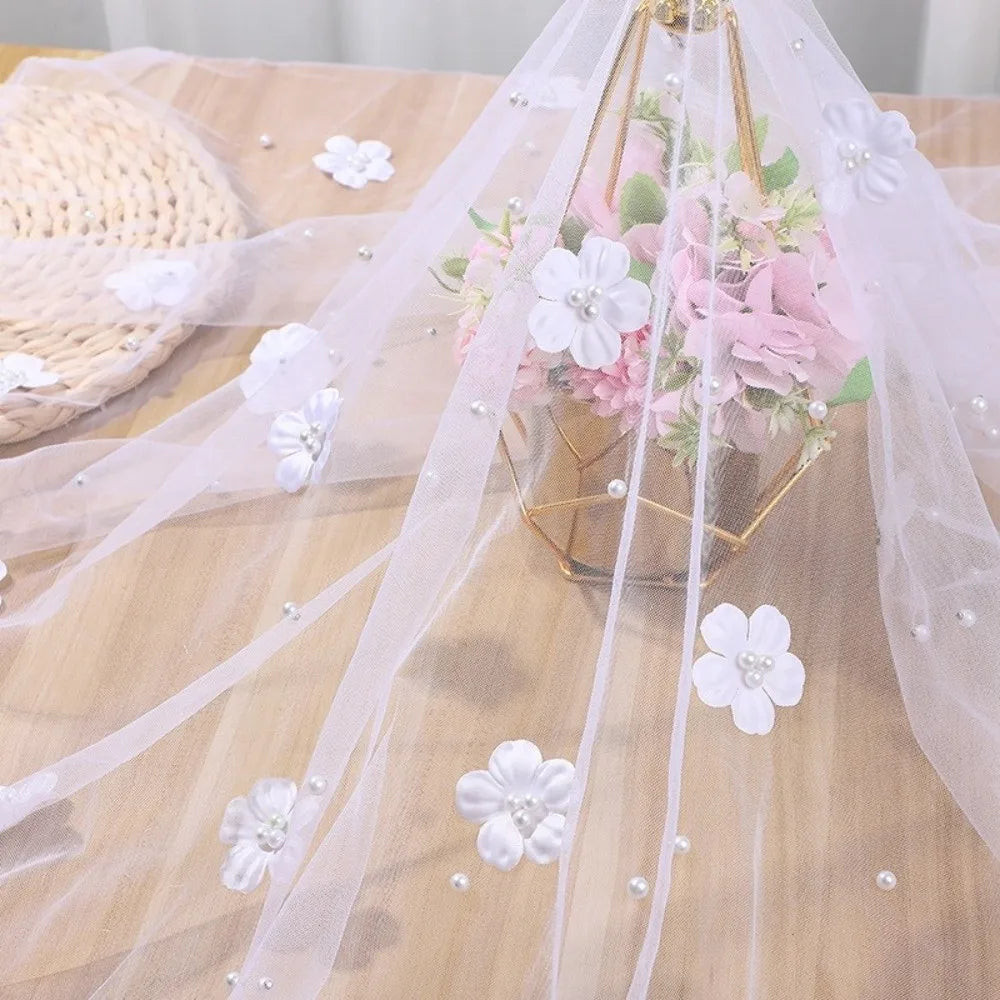 nappe table tulle transparent fleurs romantique décoration mariage blanc semi transparent farmhouse