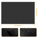 tapis protection plaque cuisson silicone respectueux environnement noir motif géométrique moderne 78cm 52cm
