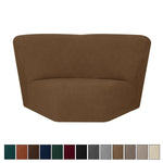 couvre siege angle marron rayures horizontales moderne elastique adhésif polyester jacquard machine linge automne