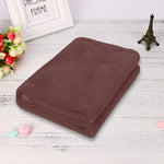 couverture microfibre douce veloutée moderne gris bleu marine orange marron rouge bleu clair rose