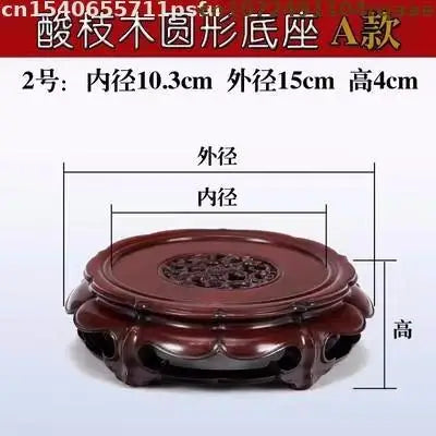 théière artisanale bois sculpté support figurines vase pot fleur trưng bày bàn trà đồ