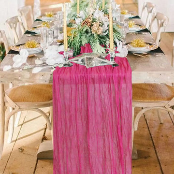 nappe table rose texturée semi transparente élégante rustique mariage fêtes décoration festive