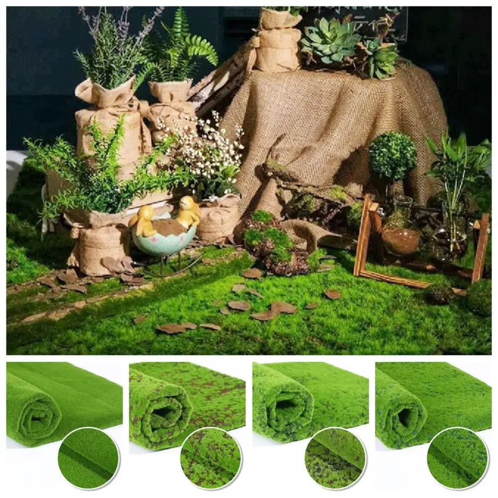 tapis gazon artificiel herbe verte faux nature imitation extérieur durable coton sans arrosage exposant