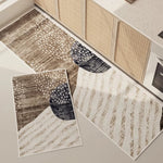 tapis minimaliste moderne beige noir résistant l’usure antidérapant salon chambre japonais pile désossée wilton