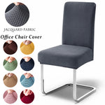 housse chaise jacquard gris moderne adhésif lavable amovible salle manger cuisine