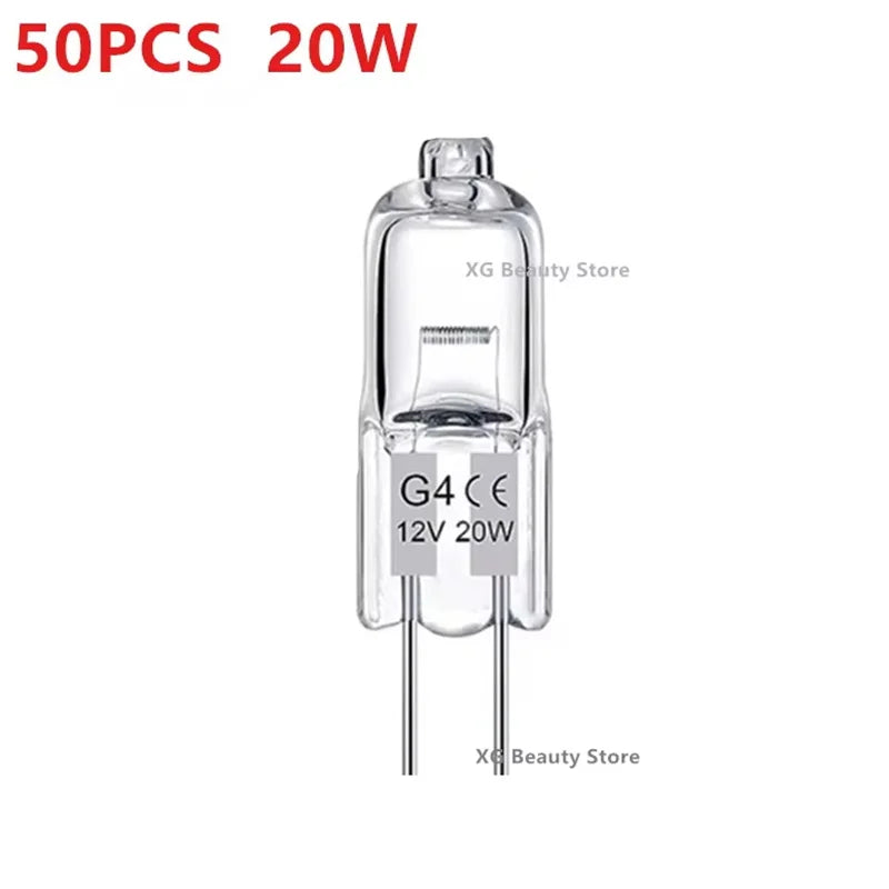 ampoules halogènes transparentes opalescentes base g4 coniques dimmables 2800k 10w 20w 10pcs 50pcs 100pcs