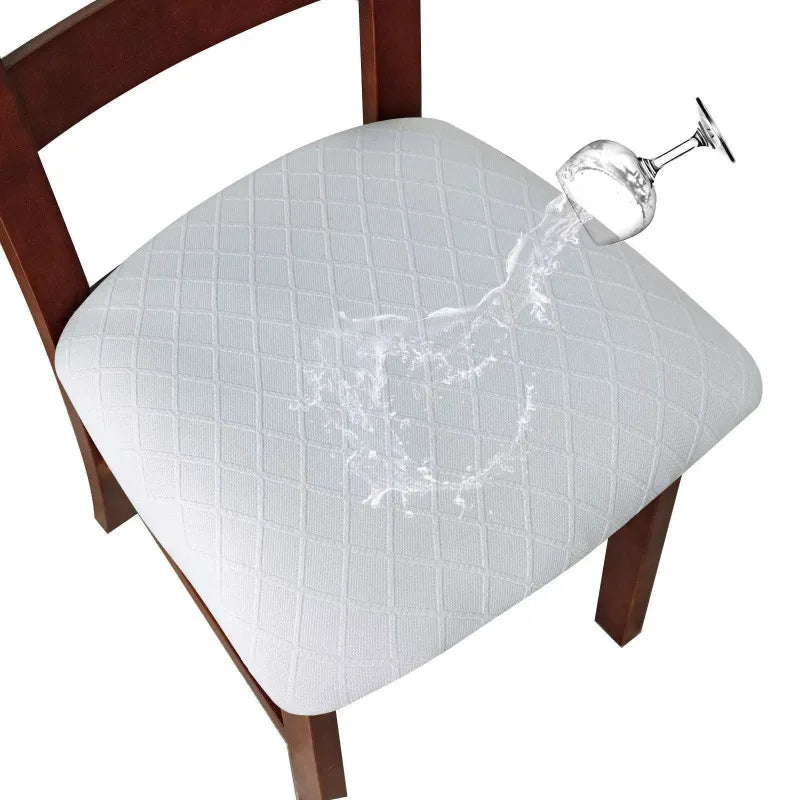 coussins chaise tissé moderne élastiques polyester beiges gris marron foncé bleu marine confortables
