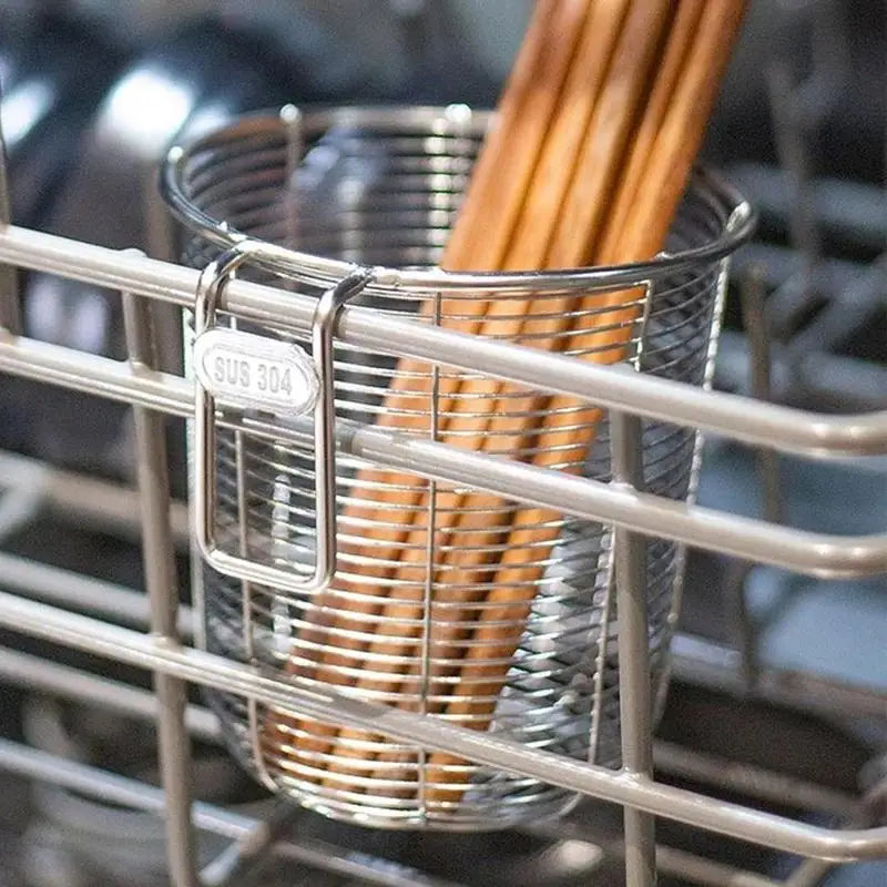paniers couverts filtre soupe argenté maille fine moderne anneaux métalliques étiquettes SUS 304 compatibles