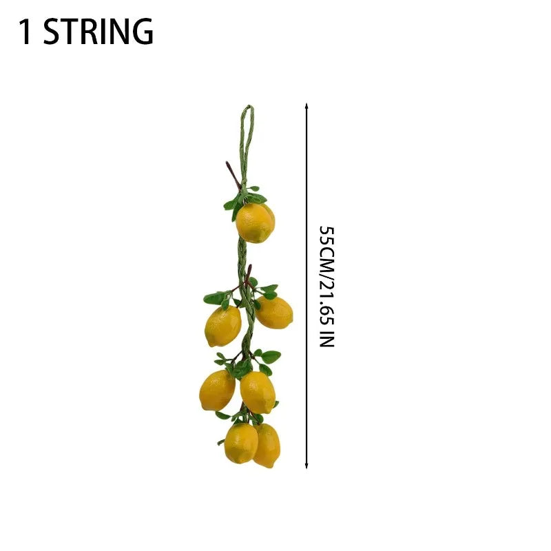 décoration intérieure guirlande citron feuille verte panier bol serviette tournesol farmhouse rustic