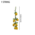 décoration intérieure guirlande citron feuille verte panier bol serviette tournesol farmhouse rustic